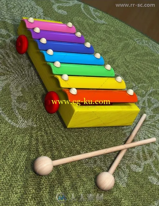 幼儿和婴儿经典传统的娱乐玩具3D模型合辑的图片2