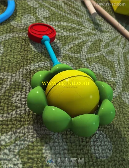 幼儿和婴儿经典传统的娱乐玩具3D模型合辑的图片3