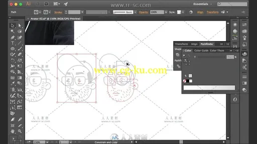 Illustrator设计卡通人像视频教程的图片4