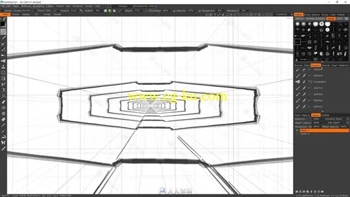 360VR全景数字笔刷绘画游戏场景实例制作视频教程的图片8