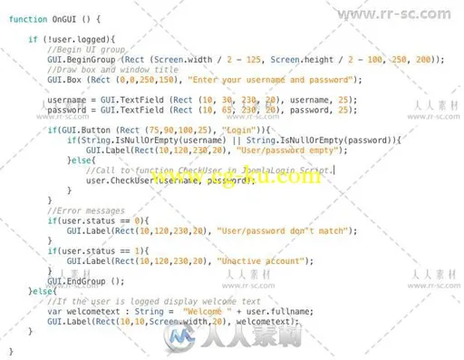 游戏中的用户管理网络脚本Unity游戏素材资源的图片2