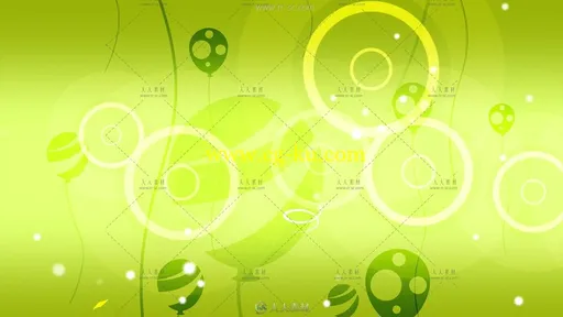 3组卡通生日气球动画视频素材的图片2