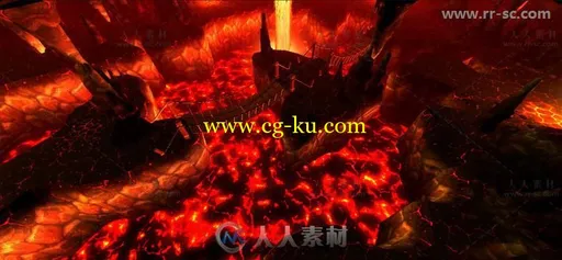 自上而下的地下洞穴环境3D模型Unity游戏素材资源的图片2