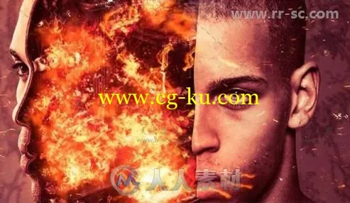 震撼火焰爆炸艺术特效PS动作的图片2