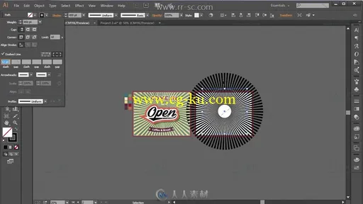 Illustrator老式门标牌设计视频教程的图片3