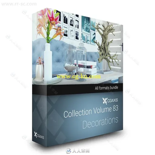 CGAxis出品21组室内小装饰品3D模型合辑的图片1