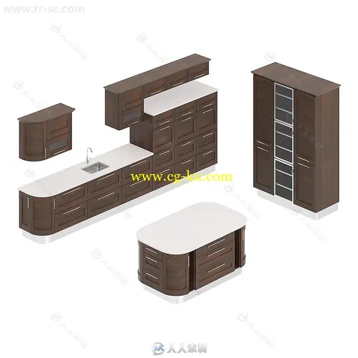 21组台各种类型厨房厨具3D模型合辑的图片17