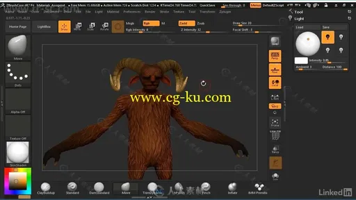 Zbrush数字雕刻技术工作流程训练视频教程的图片2