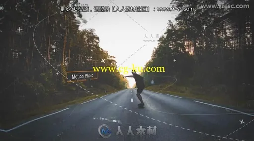 独特史诗三维视差线条元素3D图片工具包AE模板的图片3