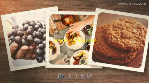 清新干净的拍立得照片墙展示幻灯片相册动画AE模板的图片3