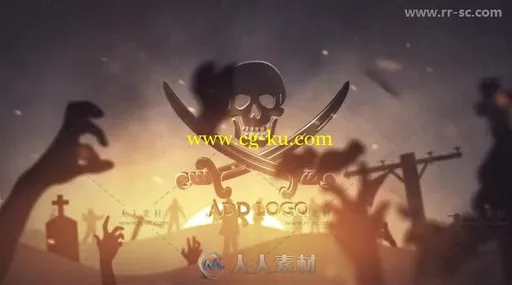 创意史诗僵尸游戏预告片头视频包装AE模板的图片3