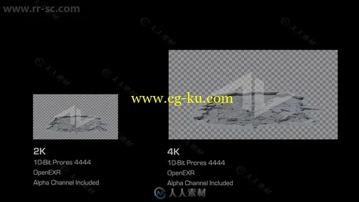 16组地面粉碎开裂裂缝后期特效2K高清视频素材合辑的图片2