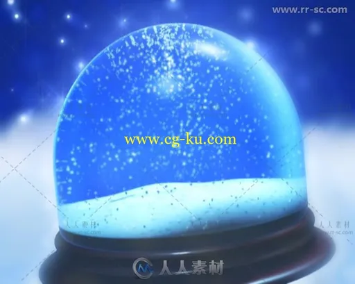3组蓝色梦幻圣诞玻璃球视频素材的图片2