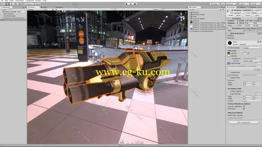 Blender与Substance Painter游戏武器实例制作视频教程的图片4