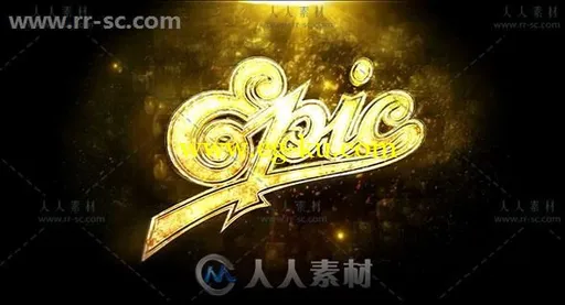 5种不同风格颜色黄金显现Logo演绎动画AE模版的图片1