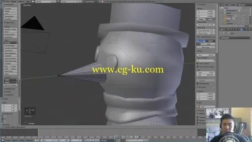 Blender雪人角色建模动画完整实例制作视频教程的图片8