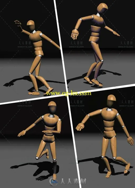 4组超炫霹雳舞动作舞步角色动画的图片1