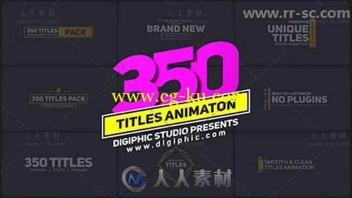 350组优雅实用标题动画AE模版的图片1