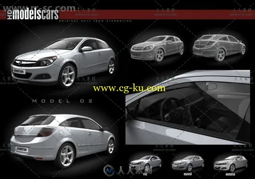 50组高精度各大品牌各类汽车3D模型合辑的图片67
