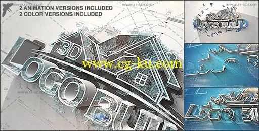 3D线条描绘Logo演绎动画AE模版的图片1