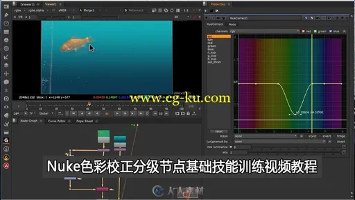 Nuke色彩校正分级节点基础技能训练视频教程的图片1