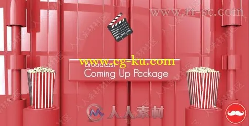 质感红色风格电视栏目包装AE模版的图片1
