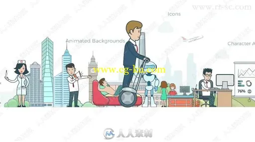 600组日常生活卡通风格MG动画AE模版合集的图片10