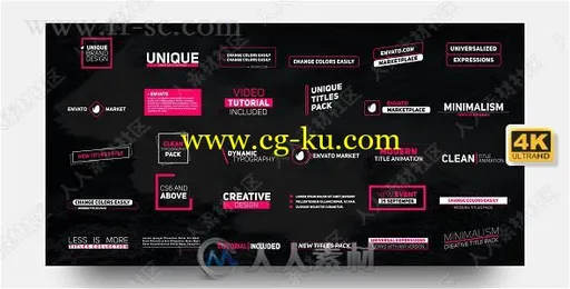30组4K高清标题动画AE模版合集的图片1