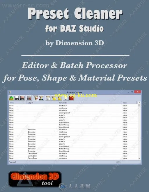 超实用Daz Studio模型预设清理插件的图片1