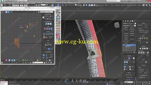 3dsmax游戏手枪建模与纹理贴图实例制作视频教程第一季的图片2