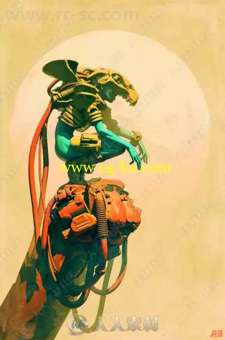 3D角色数字插画绘画技术大师班视频教程的图片1