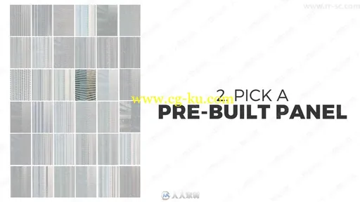 C4D高楼大厦建筑3D模型与预设合集的图片3