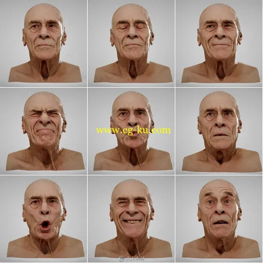 20组高分辨率PBR真实扫描男性模型与贴图合辑的图片1