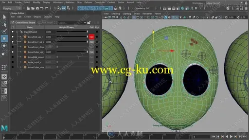 Maya面部绑定动画基础训练视频教程的图片2