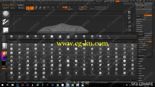 Zbrush手绘板概念角色雕刻制作视频教程的图片1