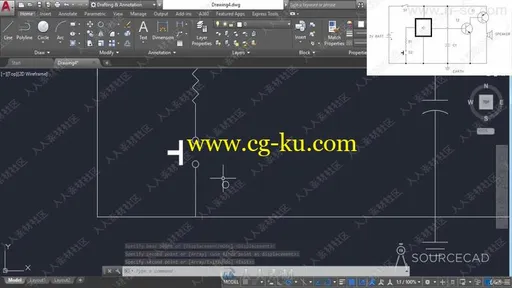 AUTOCAD中2D与3D图纸绘制实用项目训练视频教程的图片1