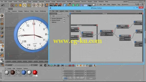 C4D中XPresso可视化脚本模板技术训练视频教程的图片1