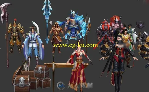 3DMAX古代大唐中国风人物角色3D模型合辑的图片2