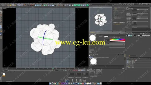 C4D逼真3D玻璃静物实例制作视频教程的图片3