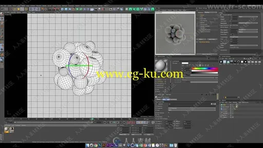 C4D逼真3D玻璃静物实例制作视频教程的图片4