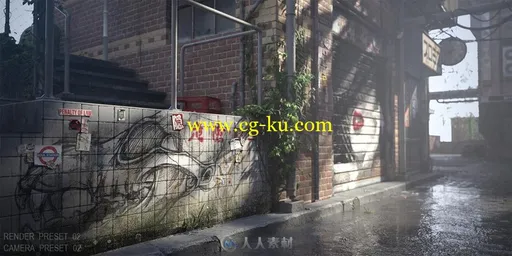20组文艺涂鸦城市街边摄像头预设与渲染预设图片合辑的图片14