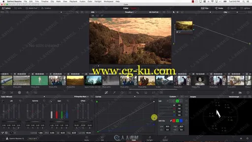 DaVinci Resolve 15达芬奇色彩分级从基础到专家视频教程的图片3