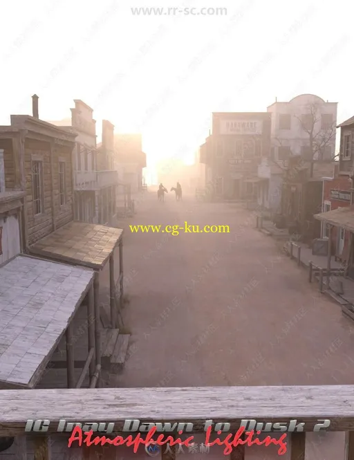 黎明到黄昏大气笼罩场景3D模型合集的图片1