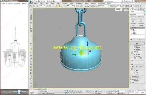 3DMAXloft吊灯建模视频教程的图片3