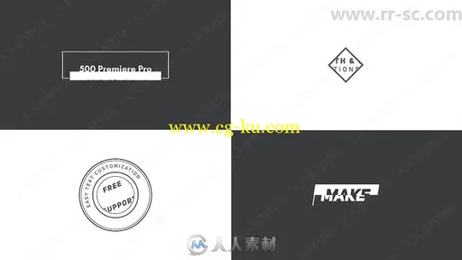 500组简约时尚标题动画AE模板的图片5