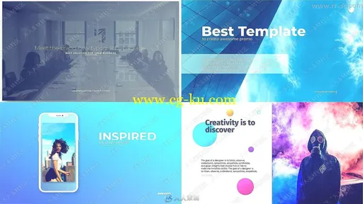 50多个高清独特标题动画AE模板的图片4