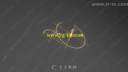 黄金函数曲线Logo演绎动画AE模板的图片1
