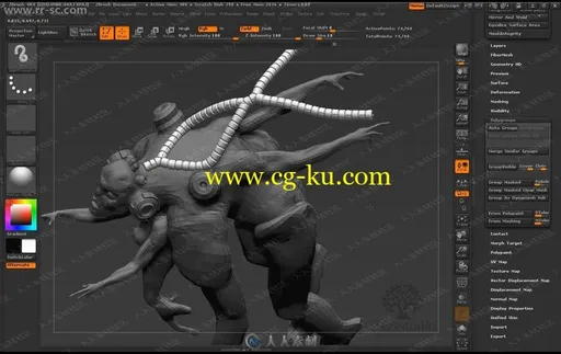 最细致zbrush角色中文案例雕刻教学视频教程的图片2