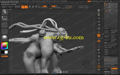 最细致zbrush角色中文案例雕刻教学视频教程的图片3