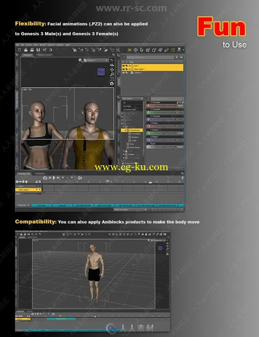 30组逼真男性女性真实面部3D模型合集的图片1